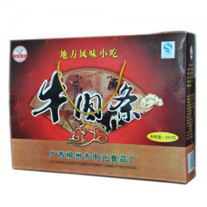 马得利牛肉条箱装