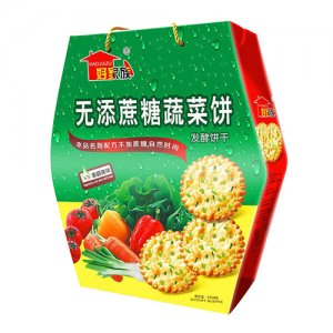 好家族无添蔗糖蔬菜饼干1018g