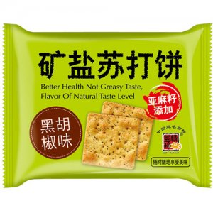 精益珍矿盐苏打饼黑胡椒味