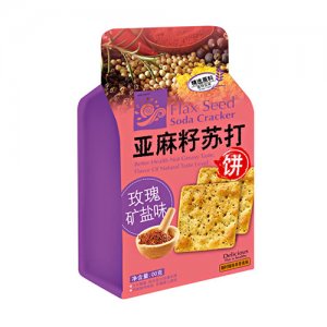 精益珍亚麻籽苏打饼玫瑰矿盐味
