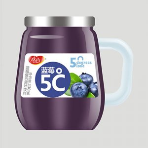 真心蓝莓5℃果汁带把瓶330ml