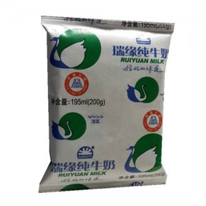 瑞缘纯牛奶195ml