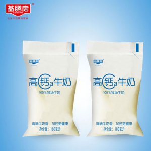 益膳房高钙透明袋牛奶