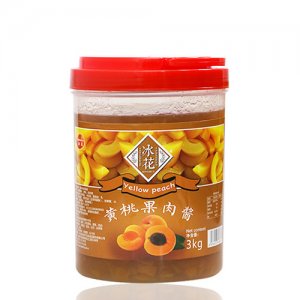 冰花黄桃果肉酱