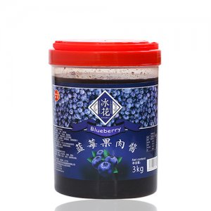 冰花蓝莓果肉酱
