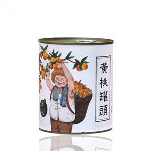 冰花黄桃罐头