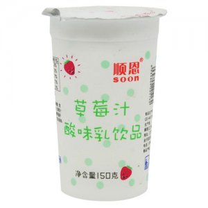 顺恩草莓汁酸味乳饮品150ml