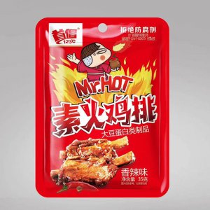 首倡素火鸡排香辣味35g