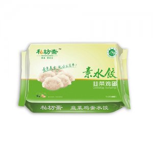私坊斋尊品韭菜鸡蛋水饺640g