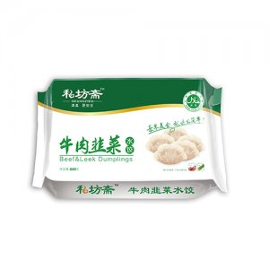 私坊斋尊品牛肉韭菜水饺640g