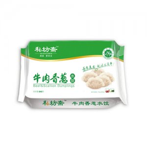 私坊斋尊品牛肉香葱水饺640g