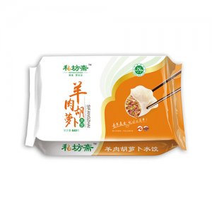 私坊斋尊品羊肉胡萝卜水饺640g