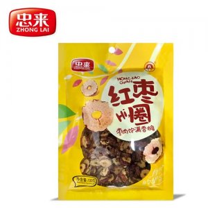 忠来红枣圈130g