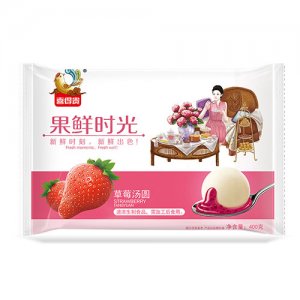 喜得贵果鲜时光草莓汤圆400g