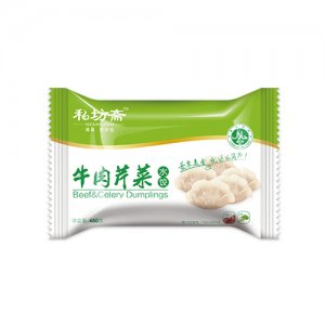 私坊斋珍品牛肉芹菜水饺450g