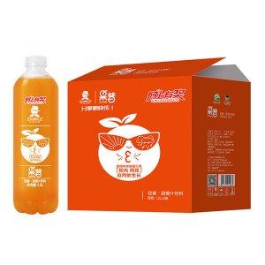 玉川果先生甜橙果昔益生菌果汁饮料1.5Lx6瓶