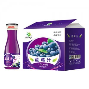 尚品玉川蓝莓汁饮料1.5Lx6瓶