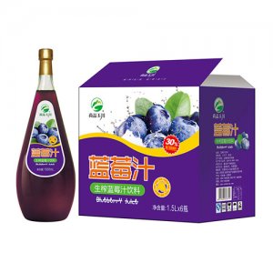 尚品玉川生榨蓝莓汁饮料1.5Lx6瓶