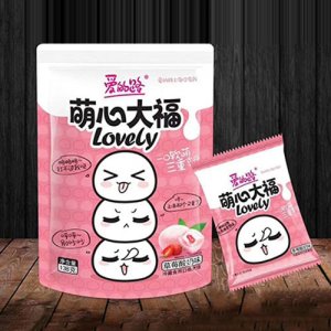 爱的路萌心大福青草莓酸奶味138克