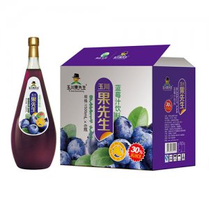 玉川果先生蓝莓汁饮料1500mlx6瓶