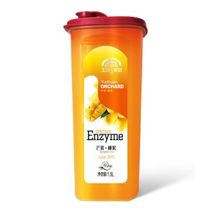 玉川果园乐扣杯益生菌芒果+椰果汁饮料1.5L
