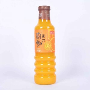 上首刷畅玻璃瓶橙汁饮料