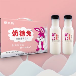 椰太奶之奶糖兔全脂含乳饮料