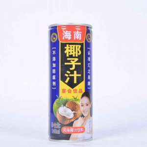 上首风味椰汁易拉罐饮料245ml