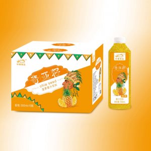中奥饮品奇亚籽菠萝果汁饮料500mlx15瓶