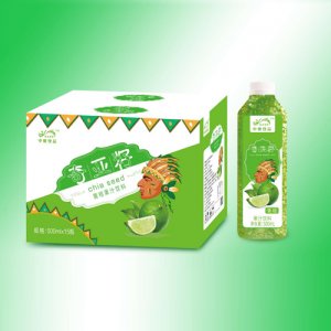 中奥饮品奇亚籽青桔果汁饮料500mlx15瓶