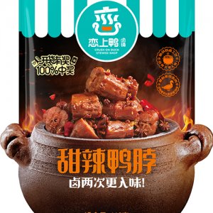 恋上鸭甜辣鸭脖112g