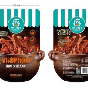 恋上鸭甜辣鸭锁骨112g