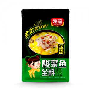 纯福金汤酸菜鱼全料酸爽美味380g