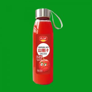 恋之雨玻璃瓶山楂汁饮料418ml