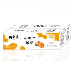 贝益美小布丁酸奶黄桃味箱