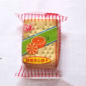 广岳鲜橙夹心饼干（长）