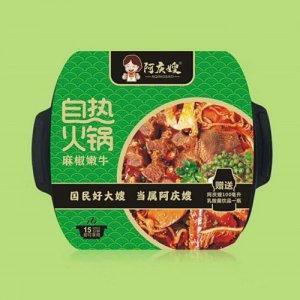 阿庆嫂麻椒嫩牛自热火锅盒装