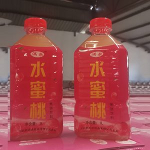 湡歌水蜜桃果味饮料1L