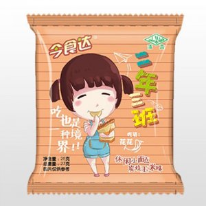 今食达二年三班炭烧玉米味休闲小面27g