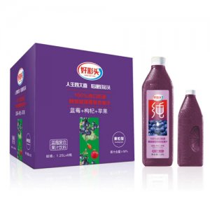 好彩头蓝莓复合果汁饮料箱装1.25Lx6瓶