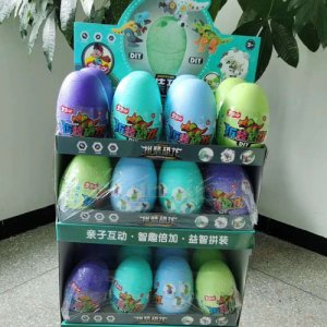 妙趣卡通糖玩拼装恐龙