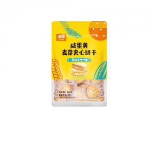 滨崎咸蛋黄麦芽夹心饼干260g
