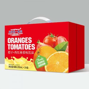 天津统一集团橙子+西红柿果味饮品箱装250mlx24盒