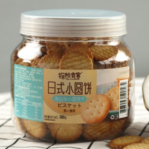 探险食客日式小圆饼海盐味小圆饼干380g