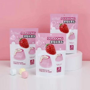 知心话草莓味果冻160g