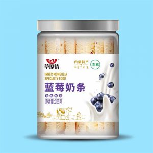 草原情蓝莓奶条罐装288g