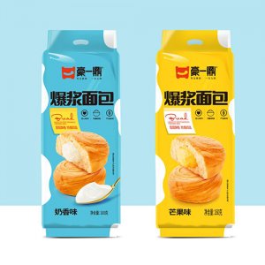豪一鼎爆浆面包160g