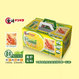 金崎虾片青柠风味箱装25克x4包