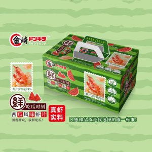 金崎虾片西瓜风味箱装25克x4包