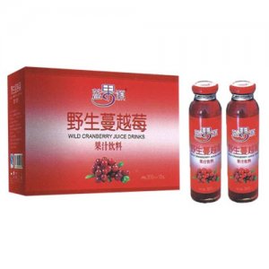 蓝果源野生蔓越莓果汁饮料350mlx10瓶